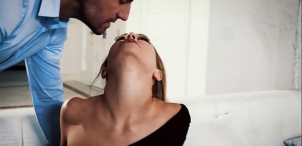  Babe Adira Allure hits guys car and he hits her ass and fucked her sweet mouth